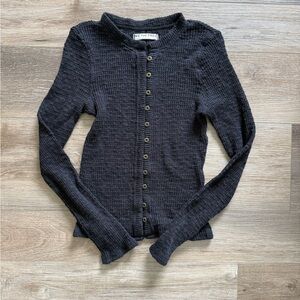 Free People Ribbed Cardigan